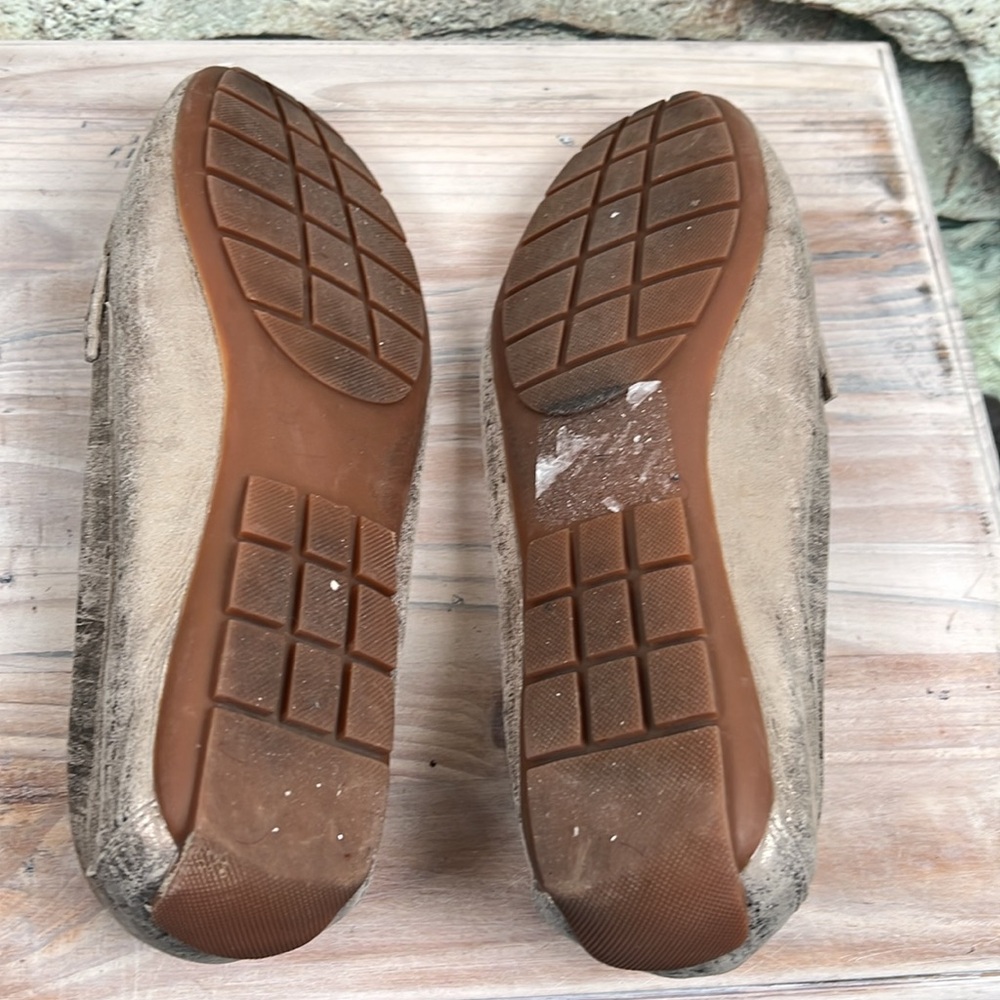 Metallic Loafers with Chain Detail Vaneli size 11 styled in Italy S31 - Picture 4 of 6